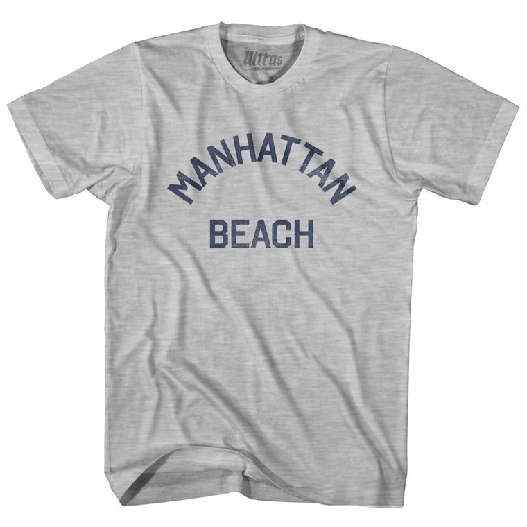 California Manhattan Beach Youth Cotton Vintage T-shirt - Grey Heather