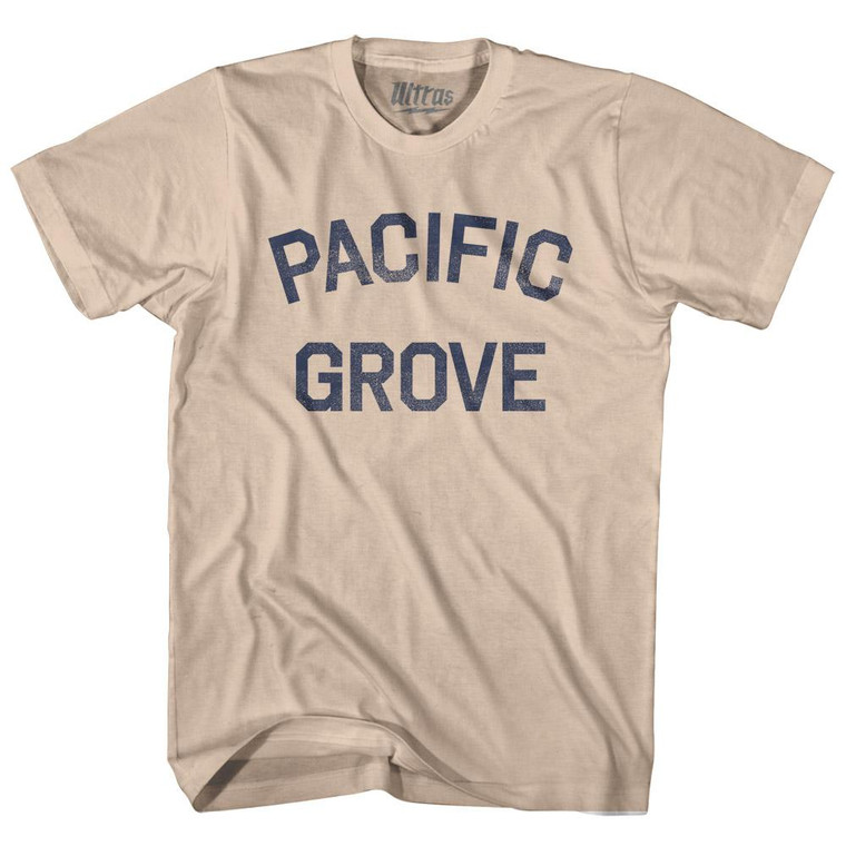 California Pacific Grove Adult Cotton Vintage T-shirt - Creme