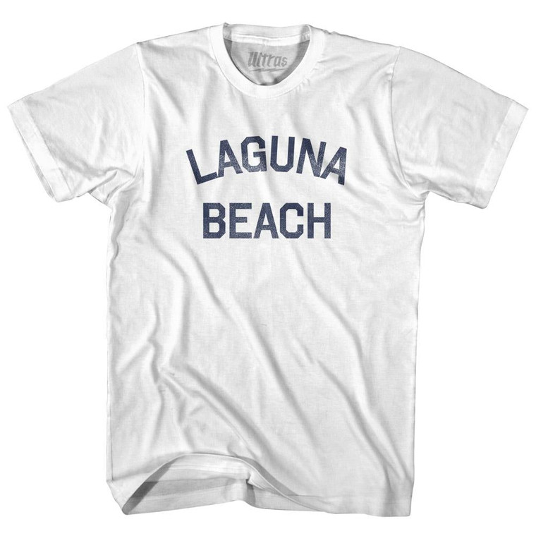 California Laguna Beach Adult Cotton Vintage T-shirt - White