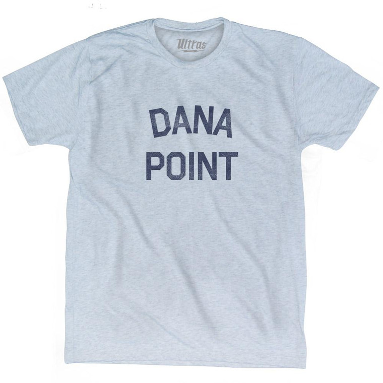 California Dana Point Adult Tri-Blend Vintage T-shirt - Athletic White