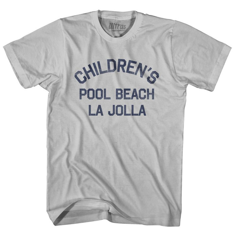 California Children's Pool Beach, La jolla Adult Cotton Vintage T-shirt - Cool Grey