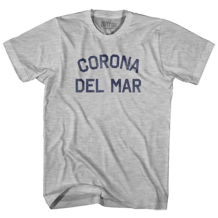 California Corona Del Mar Womens Cotton Junior Cut Vintage T-shirt - Grey Heather