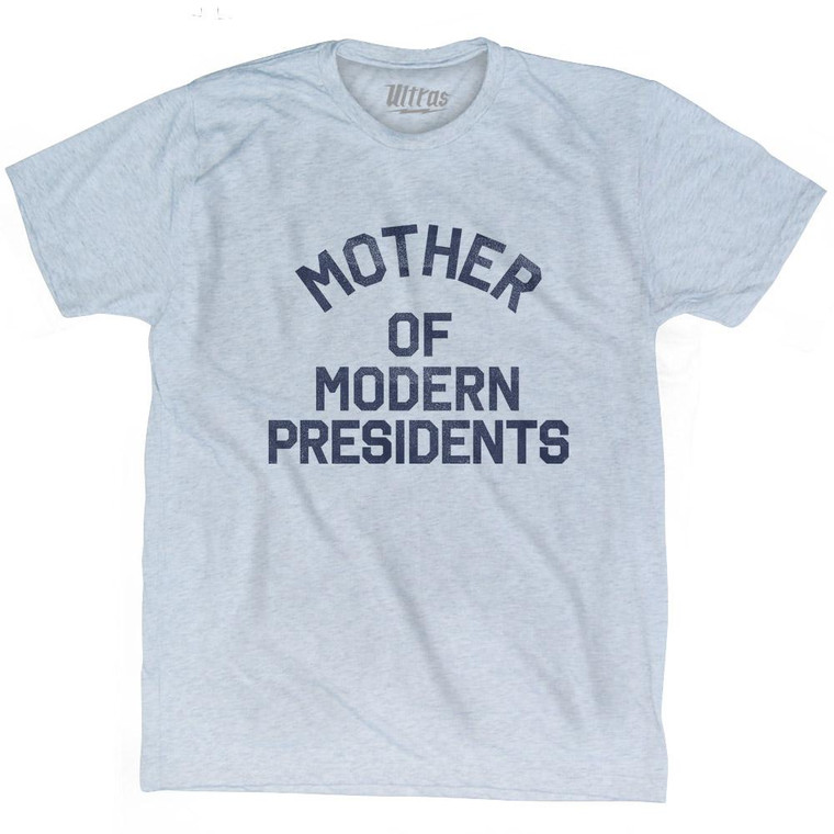 Ohio Mother of Modern Presidents Nickname Adult Tri-Blend T-shirt - Athletic White