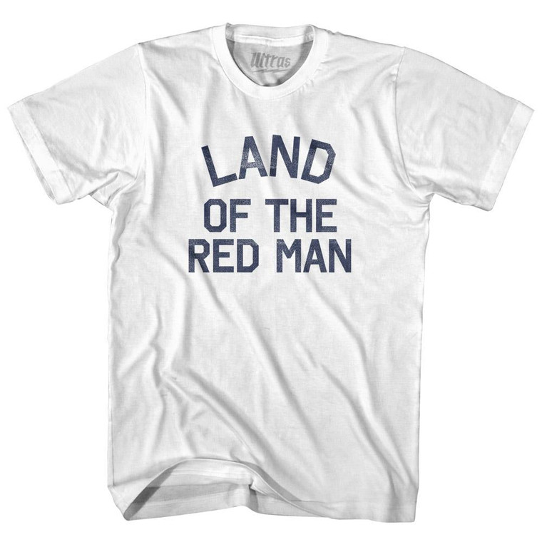 Oklahoma Land of the Red Man Nickname Womens Cotton Junior Cut T-Shirt - White