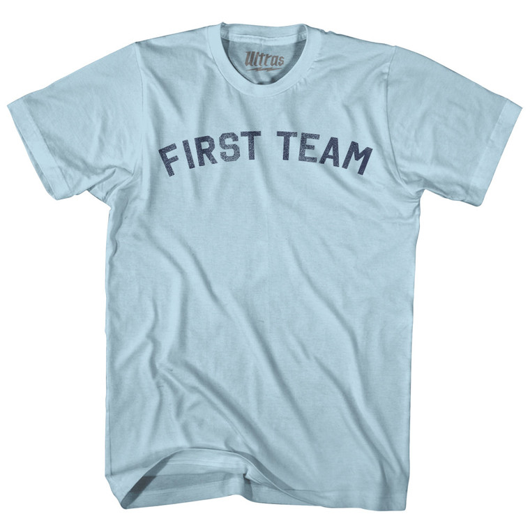 First Team Adult Cotton T-shirt - Light Blue