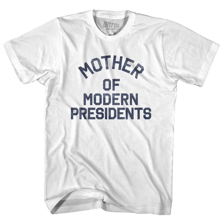 Ohio Mother of Modern Presidents Nickname Womens Cotton Junior Cut T-Shirt - White