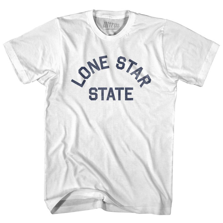 Texas Lone Star State Nickname Adult Cotton T-shirt - White