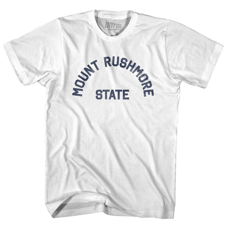 South Dakota Mount Rushmore State Nickname Youth Cotton T-shirt - White