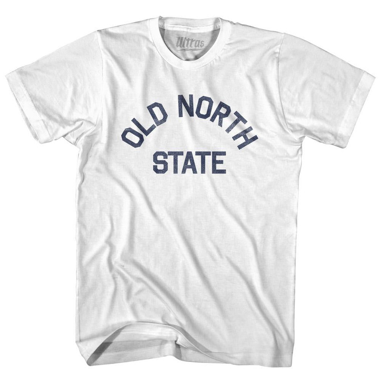 North Carolina Old North State Nickname Adult Cotton T-shirt - White