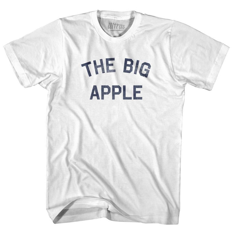 New York The Big Apple Nickname Womens Cotton Junior Cut T-Shirt - White