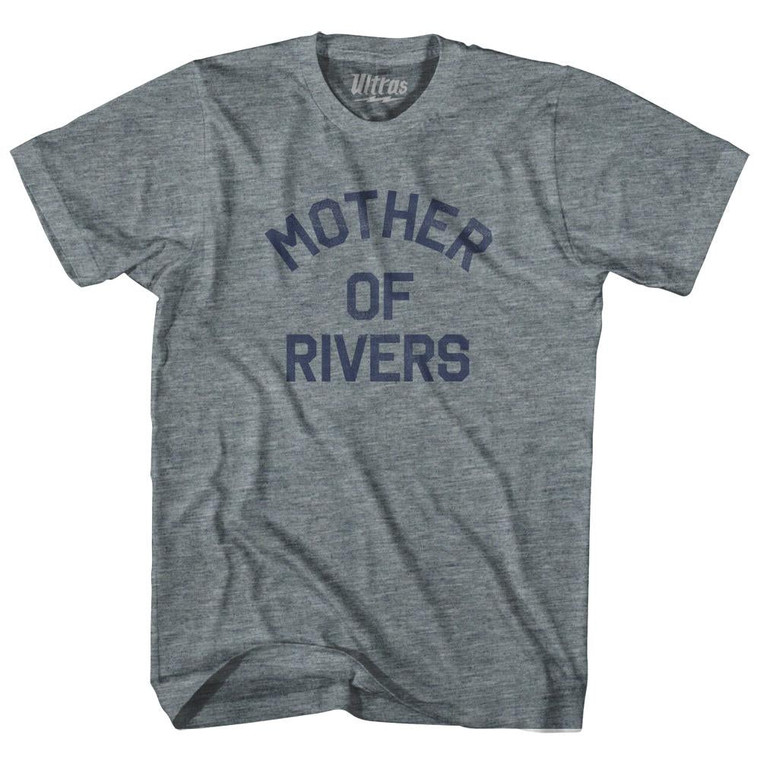 New Hampshire Mother of Rivers Nickname Adult Tri-Blend T-shirt - Athletic Grey