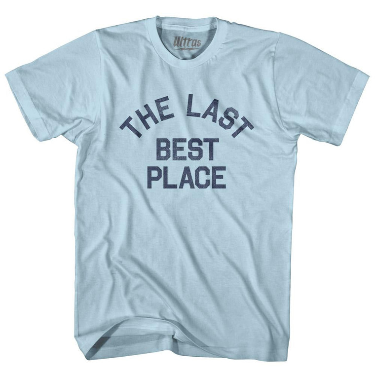 Montana The Last Best Place Nickname Adult Cotton T-shirt - Light Blue