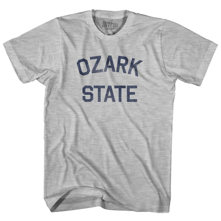 Missouri Ozark State Nickname Adult Cotton T-shirt-Grey Heather