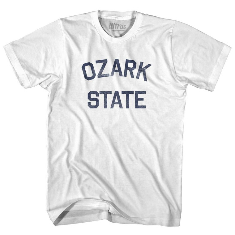 Missouri Ozark State Nickname Womens Cotton Junior Cut T-Shirt - White