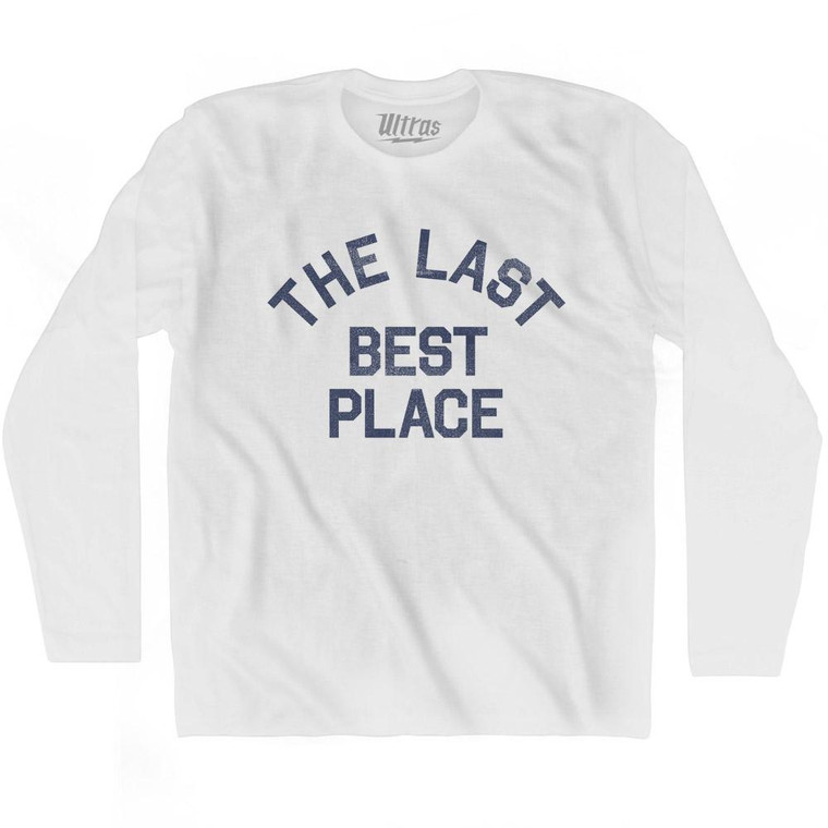 Montana The Last Best Place Nickname Adult Cotton Long Sleeve T-shirt - White