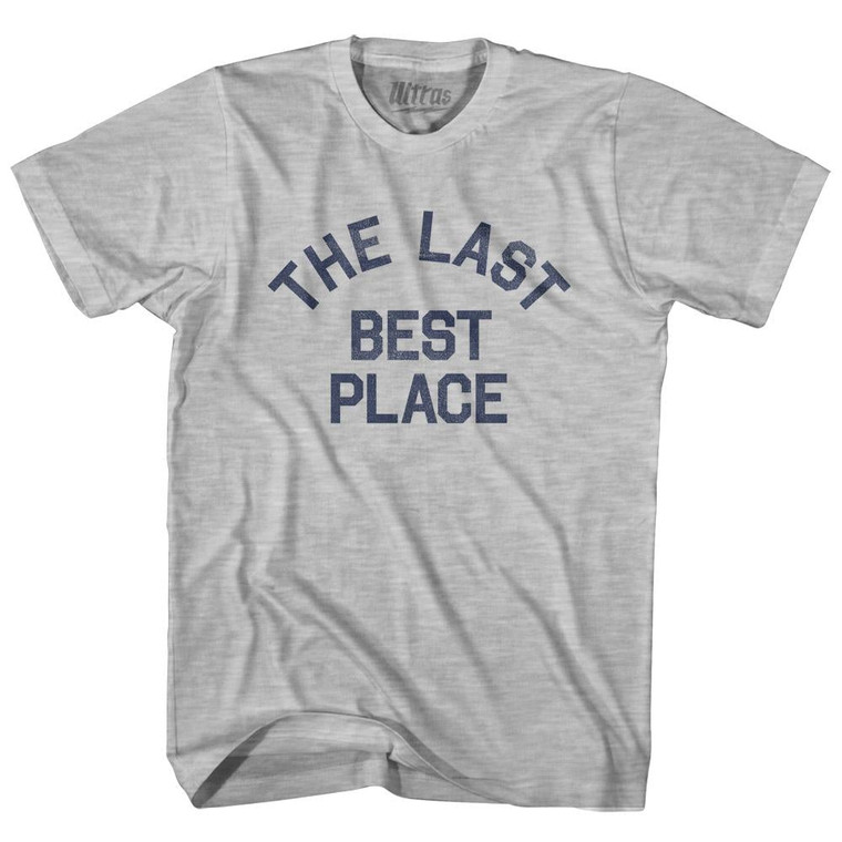 Montana The Last Best Place Nickname Adult Cotton T-shirt - Grey Heather