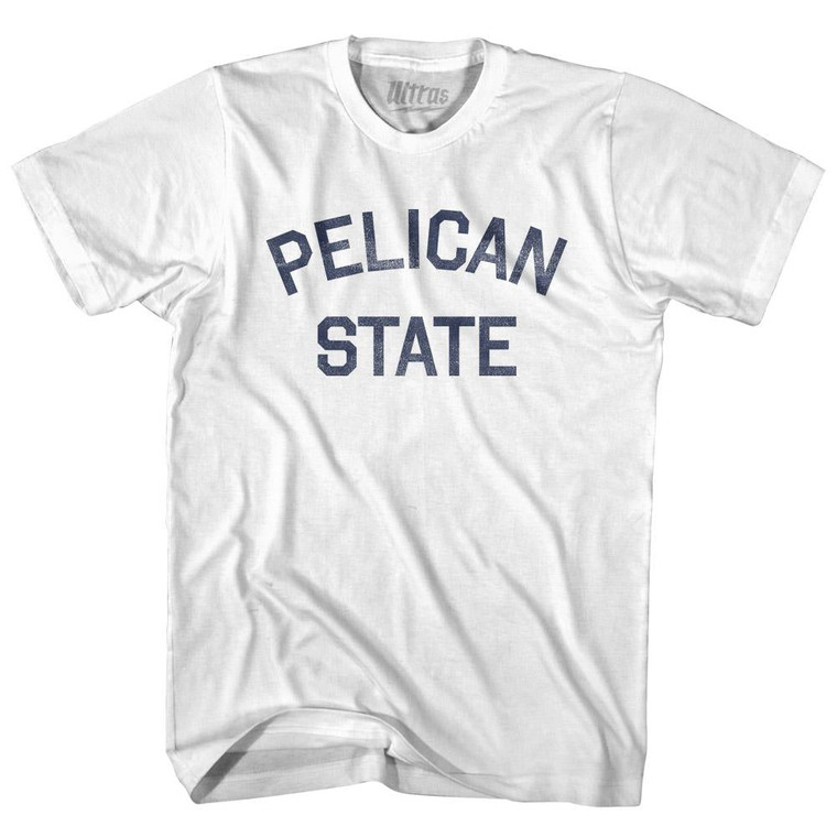 Louisiana Pelican State Nickname Youth Cotton T-shirt-White