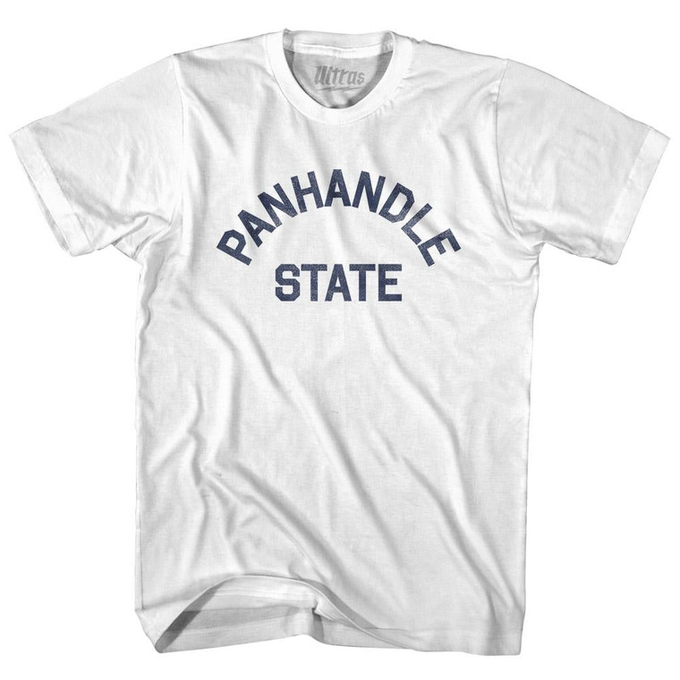 West Virginia Panhandle State Nickname Womens Cotton Junior Cut T-Shirt - White