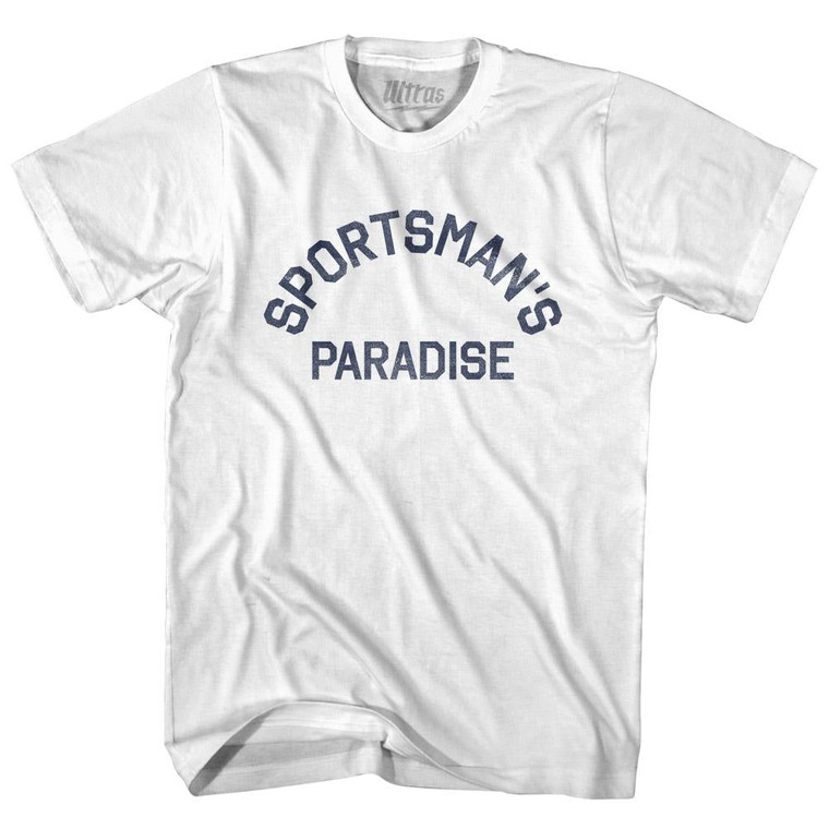 Louisiana Sportsman's Paradise Nickname Womens Cotton Junior Cut T-Shirt - White