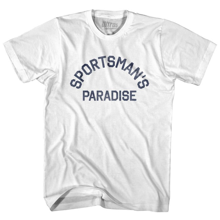 Louisiana Sportsman's Paradise Nickname Adult Cotton T-shirt-White