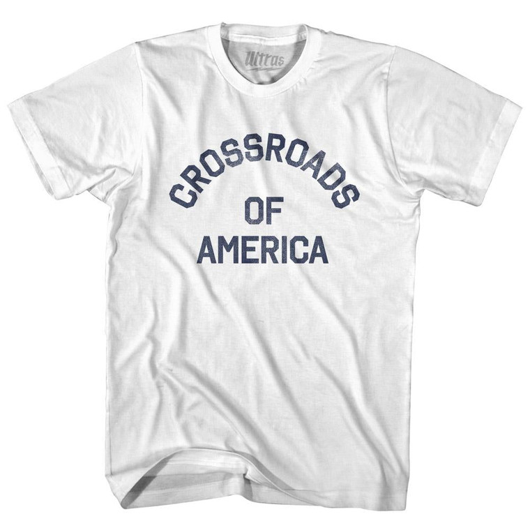 Indiana Crossroads of America Nickname Youth Cotton T-shirt - White