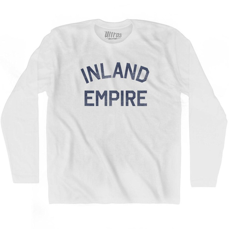 Illinois Inland Empire Nickname Adult Cotton Long Sleeve T-shirt-White