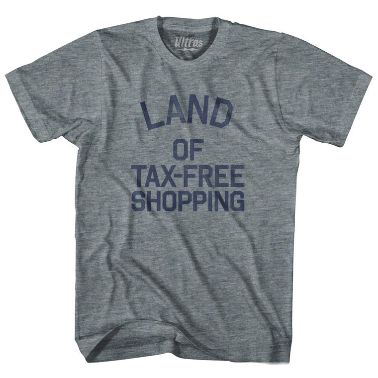 Delaware Land of Tax-Free Shopping Nickname Womens Tri-Blend Junior Cut T-Shirt - Athletic Grey