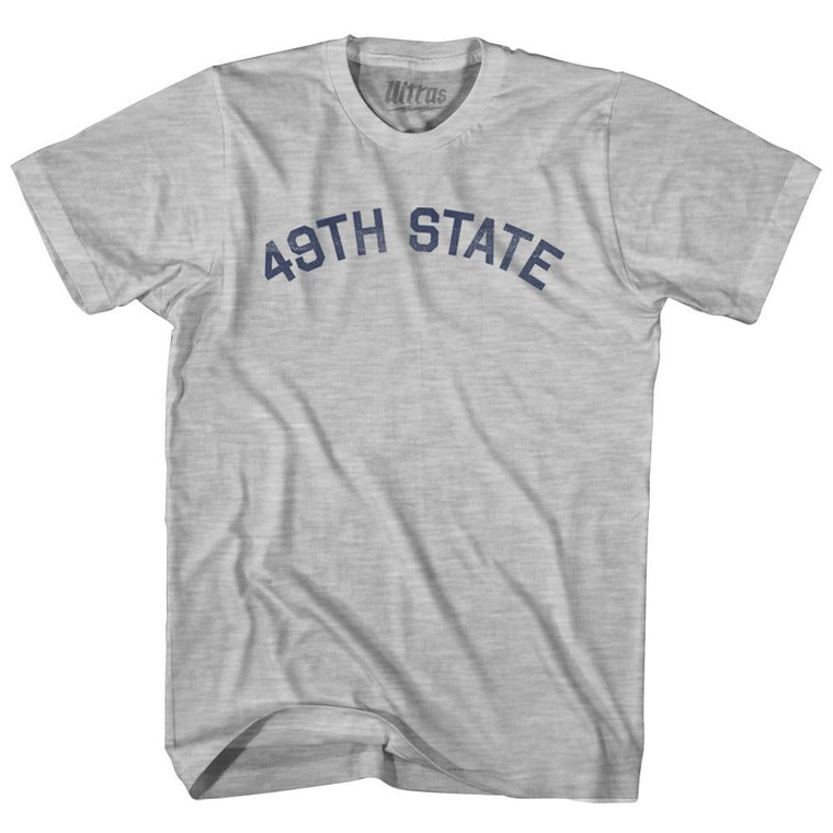 Alaska 49th State Nickname Youth Cotton T-shirt - Grey Heather