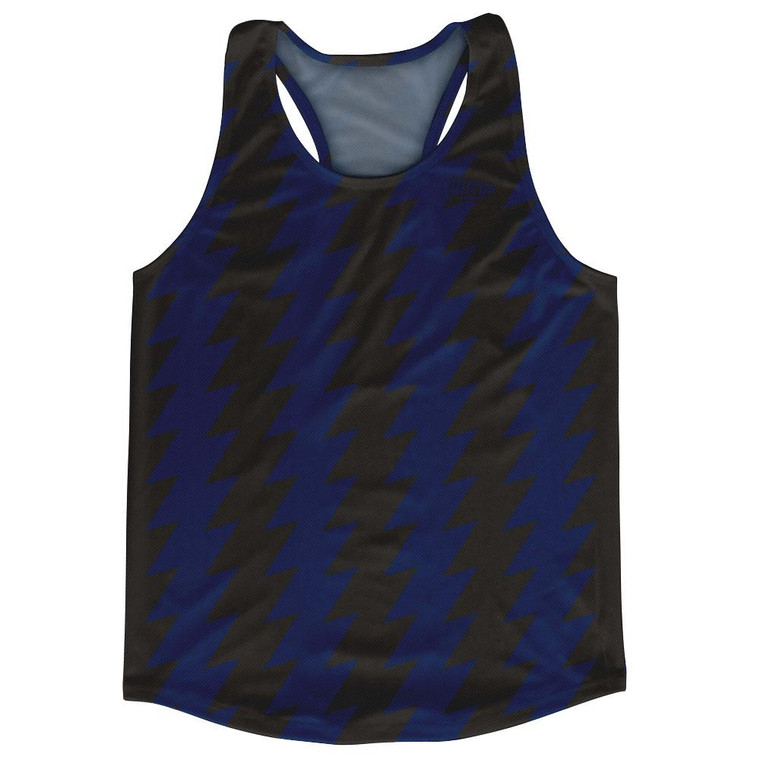 Ultras Navy Blue & Black Lighting Running Track Cross Country Racerback Tops Made In USA-Navy Blue & Black