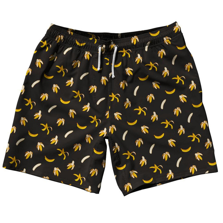 Ultras Banana Black 7.5" Swim Shorts Made in USA - Black