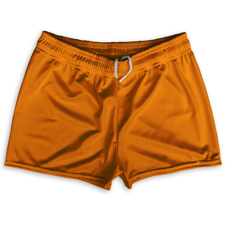 Orange Tennessee Shorty Short Gym Shorts 2.5"Inseam Made in USA - Orange