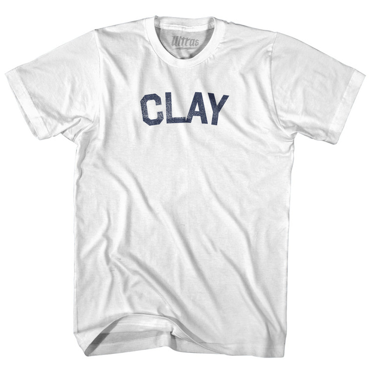 CLAY Adult Cotton T-shirt - White