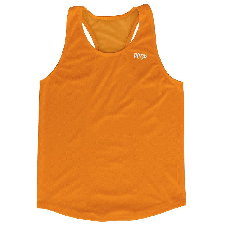 Orange Running Tank Top Racerback Track and Cross Country Singlet Jersey Made In USA - Orange