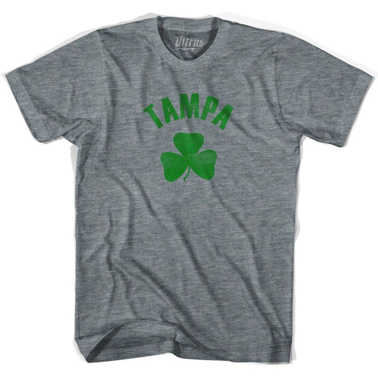Tampa Shamrock Womens Tri-Blend T-shirt-Athletic Grey