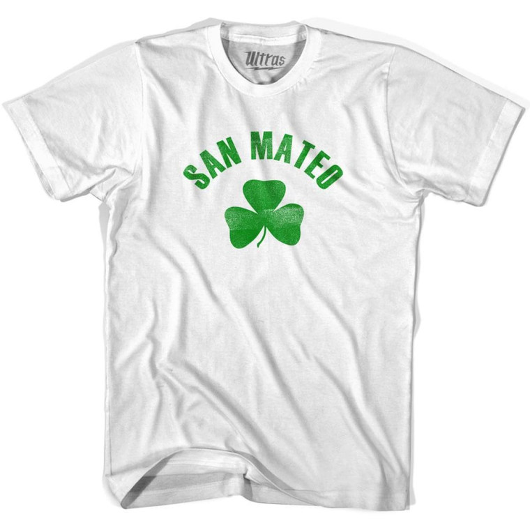 San Mateo Shamrock Cotton T-shirt - White