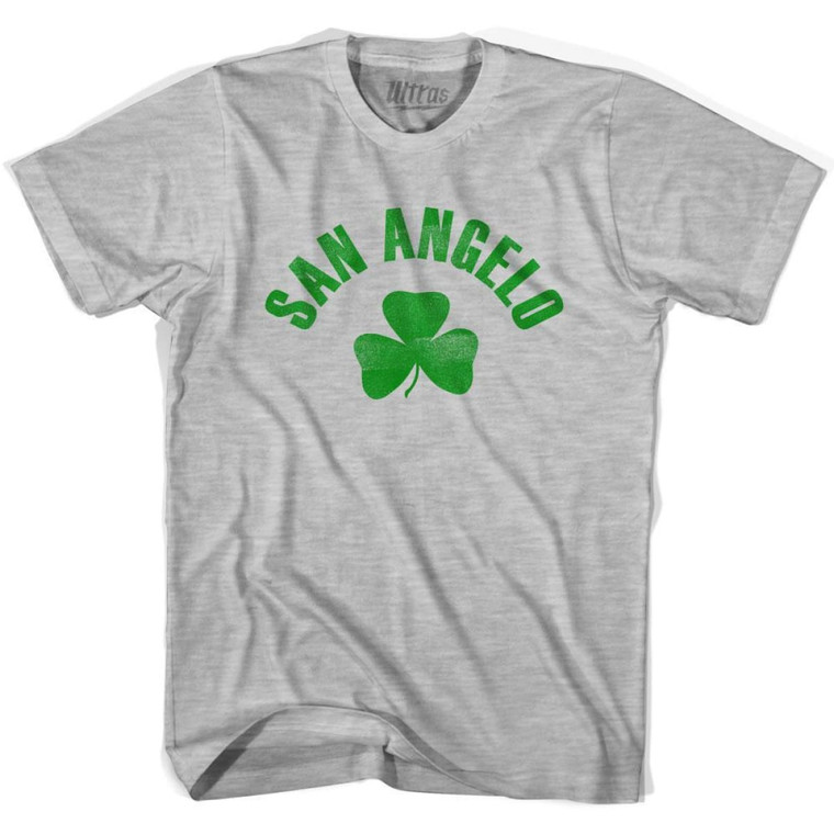 San Angelo Shamrock Cotton T-shirt - Grey Heather
