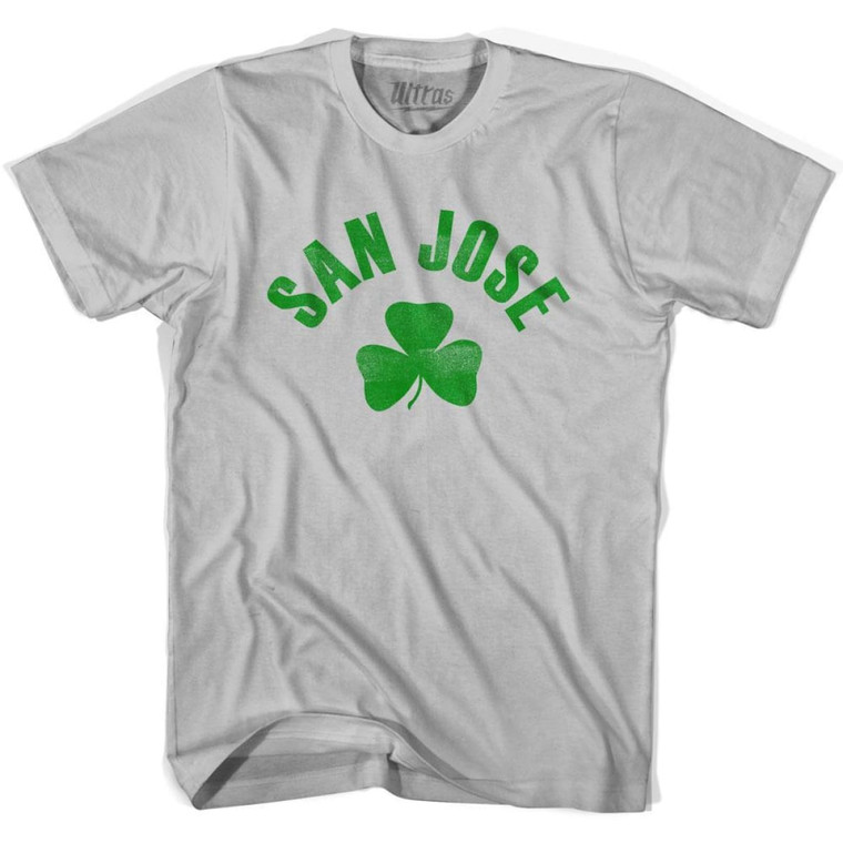 San Jose Shamrock Cotton T-shirt - Cool Grey