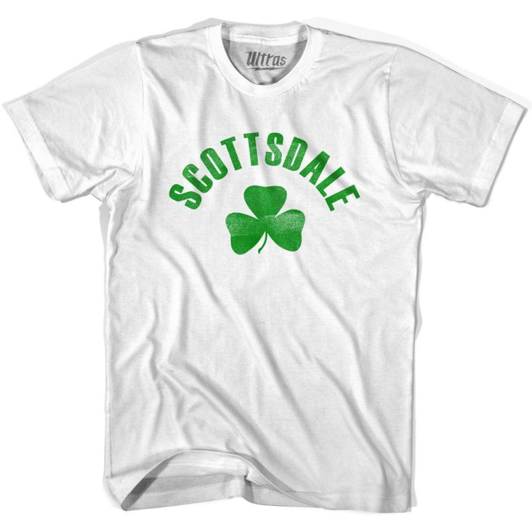 Scottsdale Shamrock Womens Cotton T-shirt - White