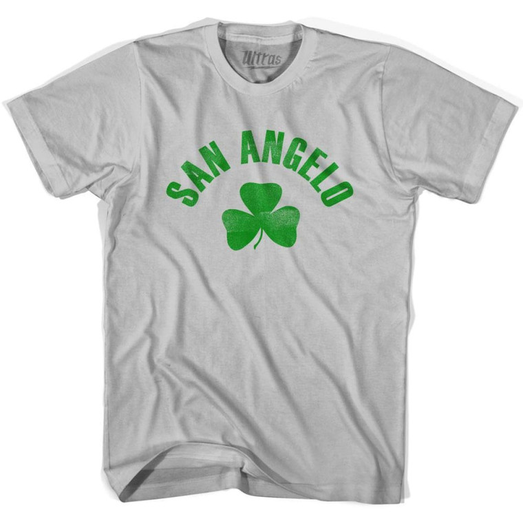 San Angelo Shamrock Cotton T-shirt - Cool Grey