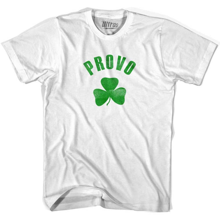 Provo Shamrock Womens Cotton T-shirt-White