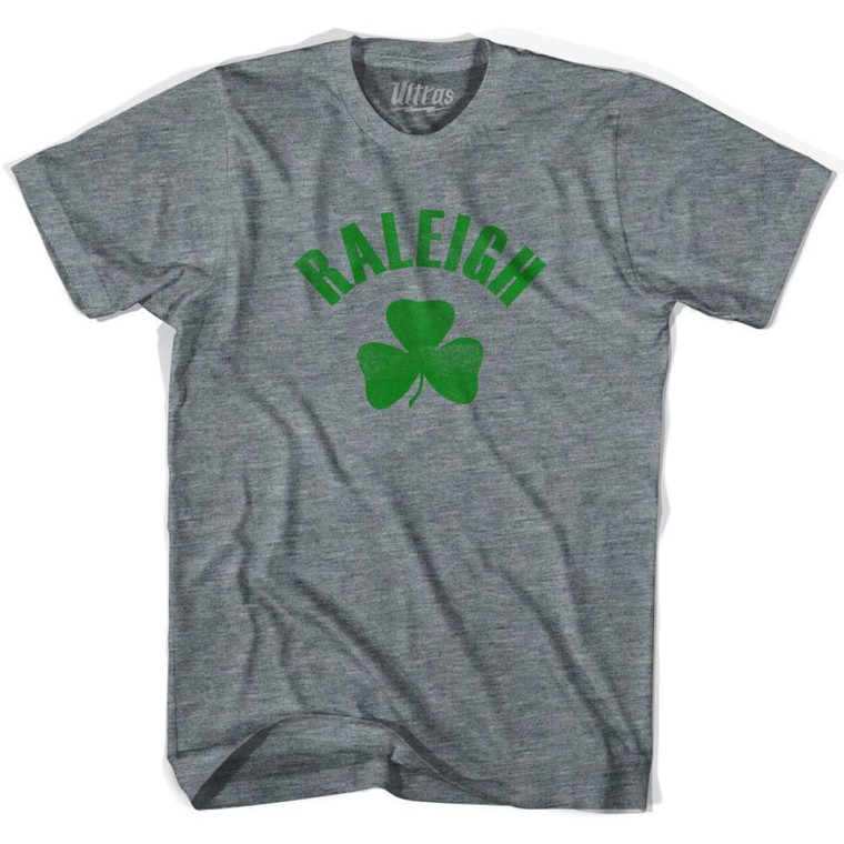 Raleigh Shamrock Womens Tri-Blend T-shirt - Athletic Grey