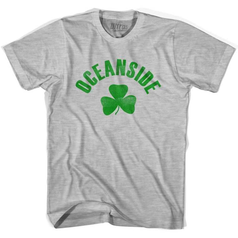 Oceanside Shamrock Youth Cotton T-shirt - Grey Heather