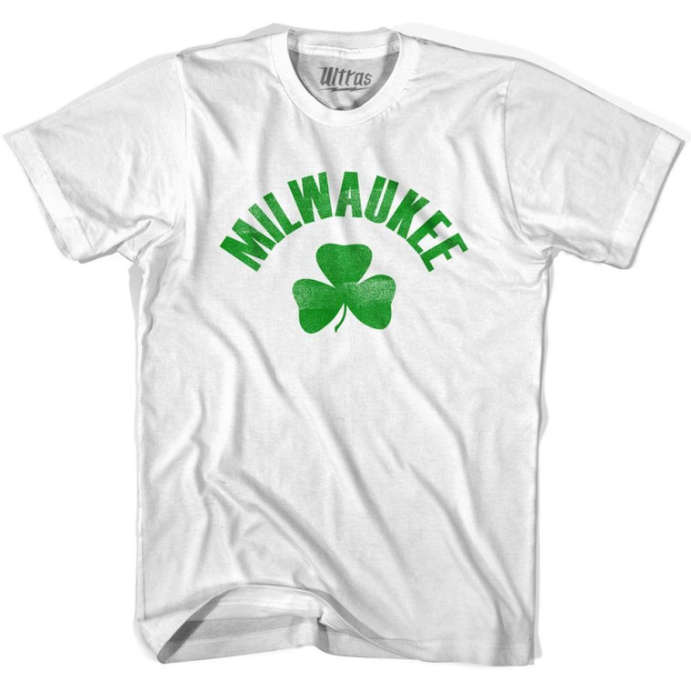 Milwaukee Shamrock Womens Cotton T-shirt - White