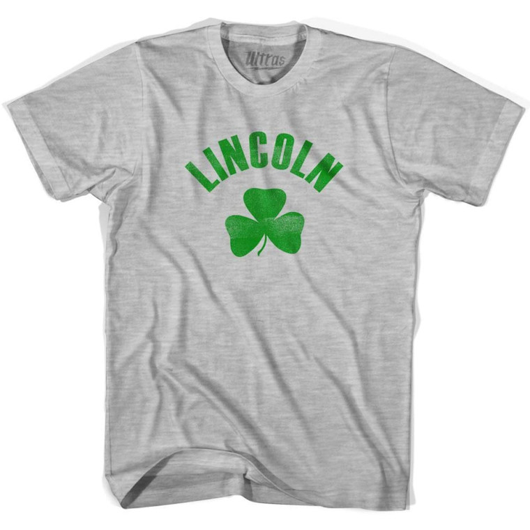 Lincoln Shamrock Womens Cotton T-shirt - Grey Heather