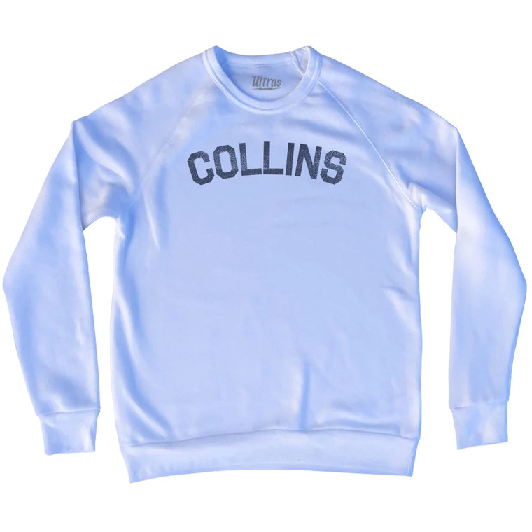 COLLINS Adult Tri-Blend Sweatshirt - White