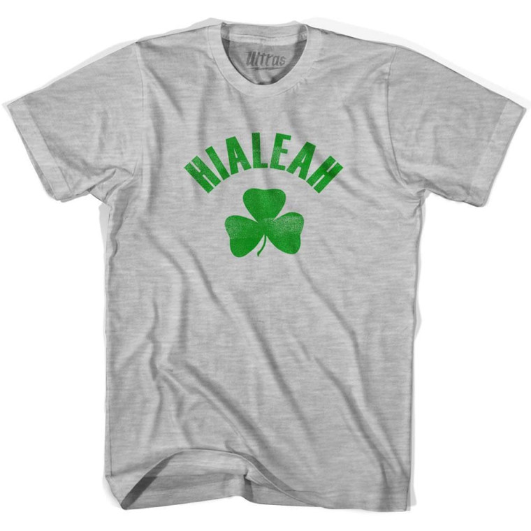 Hialeah Shamrock Cotton T-shirt - Grey Heather
