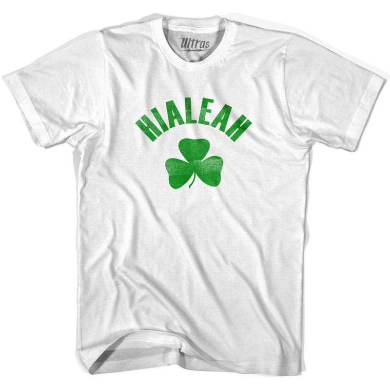 Hialeah Shamrock Cotton T-shirt - White
