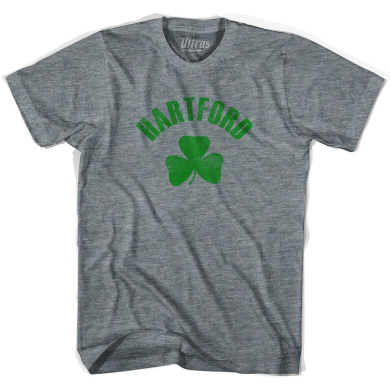 Hartford Shamrock Womens Tri-Blend T-shirt - Athletic Grey