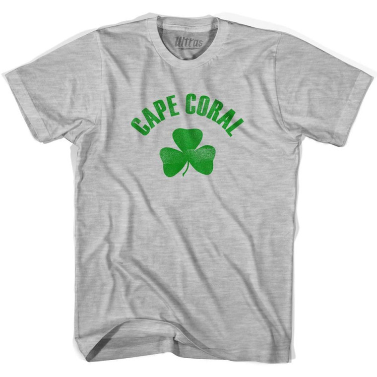 Cape Coral Shamrock Womens Cotton T-shirt - Grey Heather