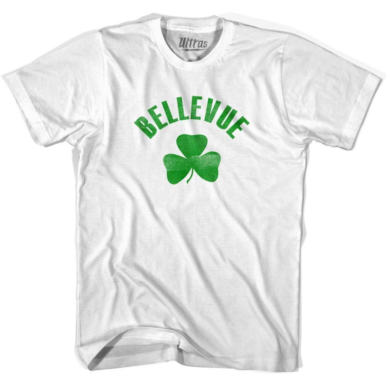Bellevue Shamrock Cotton T-shirt-White